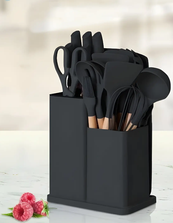 Набор ножей и кухонных принадлежностей Zepline ZP0102 19 Предметов Черный, фото №2 Набор ножей и кухонных принадлежностей Zepline ZP0102 19 Предметов Черный, фото №2