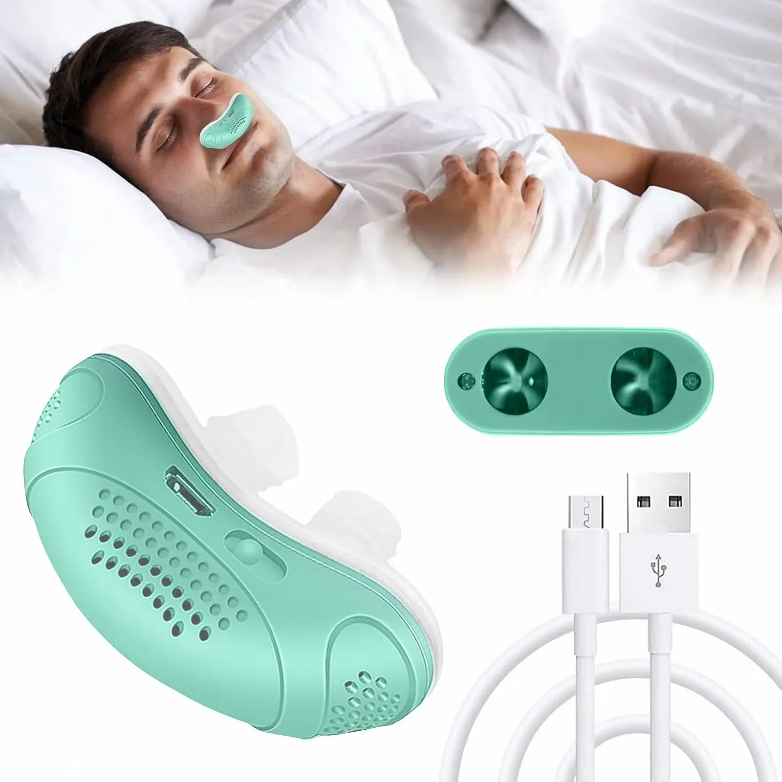 Устройство против храпа Sactive Compact Портативный электрический помощник для сна для свободного дыхания и улучшения сна, фото №2