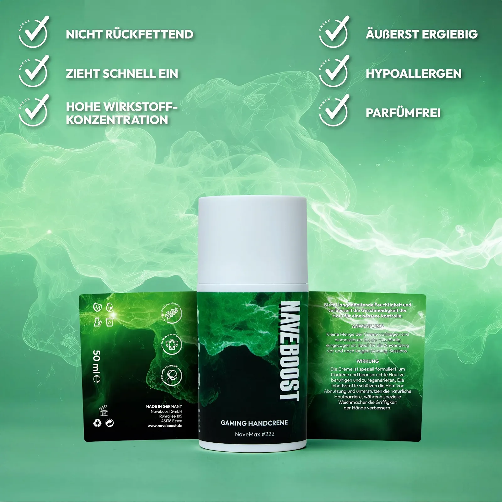 Крем для рук ігровий Magnolia Bark Extract Cotton Seed Oil & Blue Light Protection - натуральний, веганський - 50 мл, фото №6