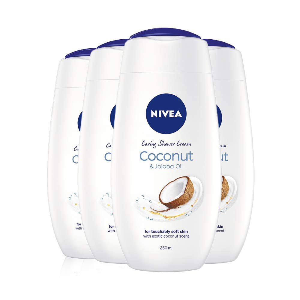 Крем-гель для душа NIVEA Shower Coconut 250 мл 4 шт, фото №1