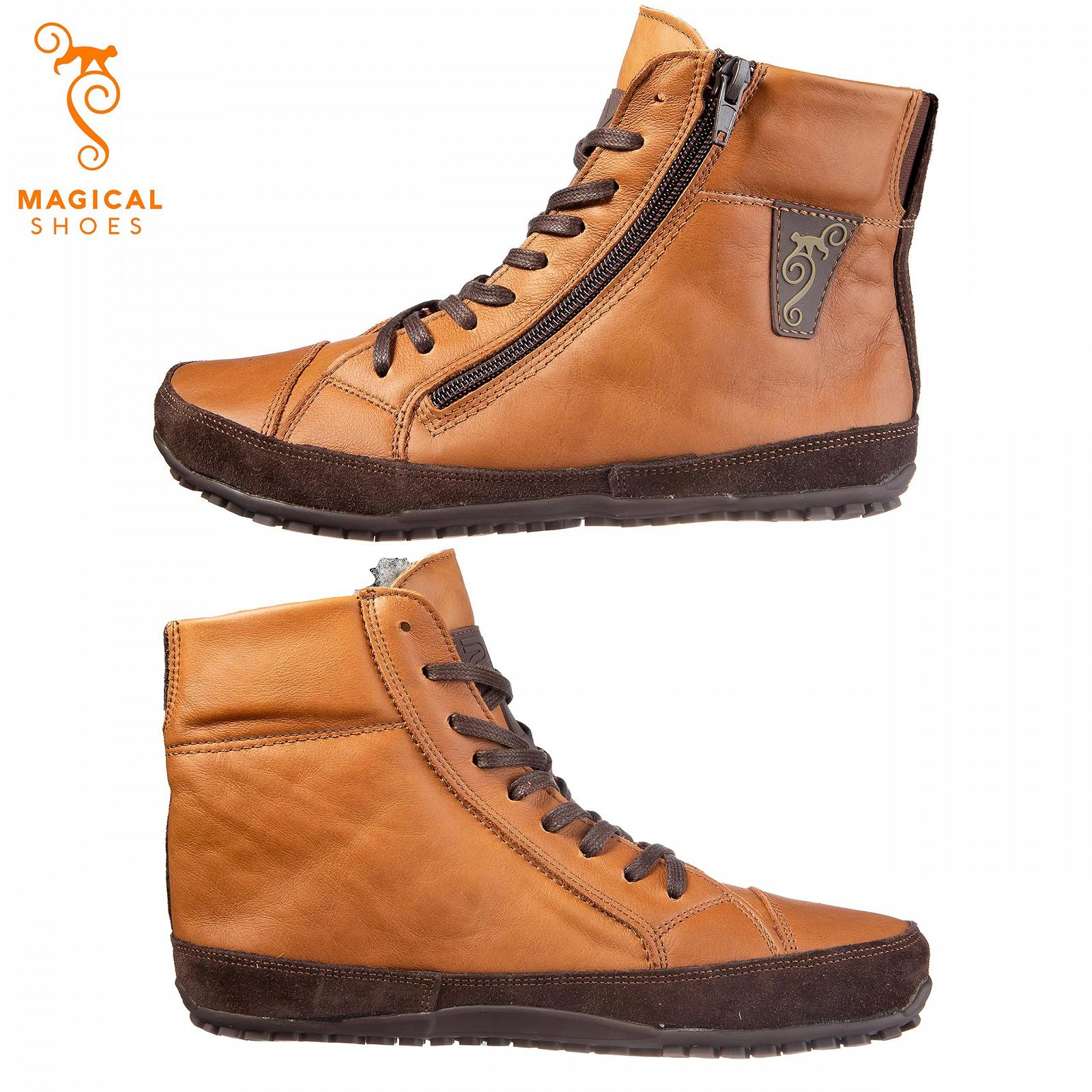 Ботинки Magical Shoes Alaskan зимние на шнуровке для мужчин и женщин кожаные, фото №4