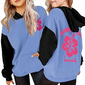 Худи для девочки Однотонный с карманом synthetic.ua - Фото 1