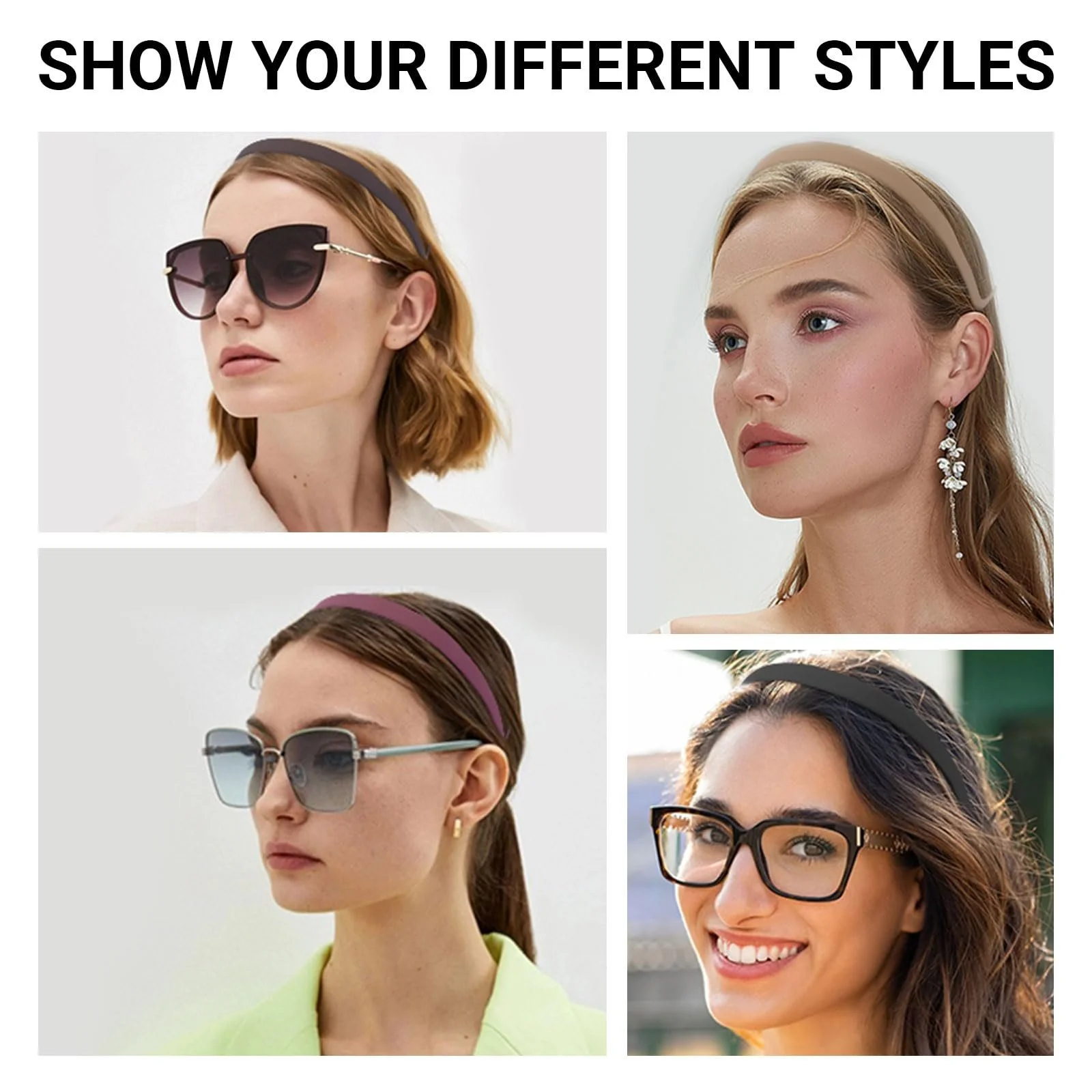 Обруч для волосся для тих, хто носить окуляри, 6 штук, фото №7 Обруч для волосся для тих, хто носить окуляри, 6 штук, фото №7