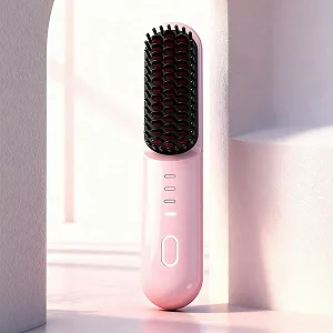 Щетка-выпрямитель 3 температурных режима Аккумулятор 2500 mAh беспроводная synthetic.ua - Фото 1