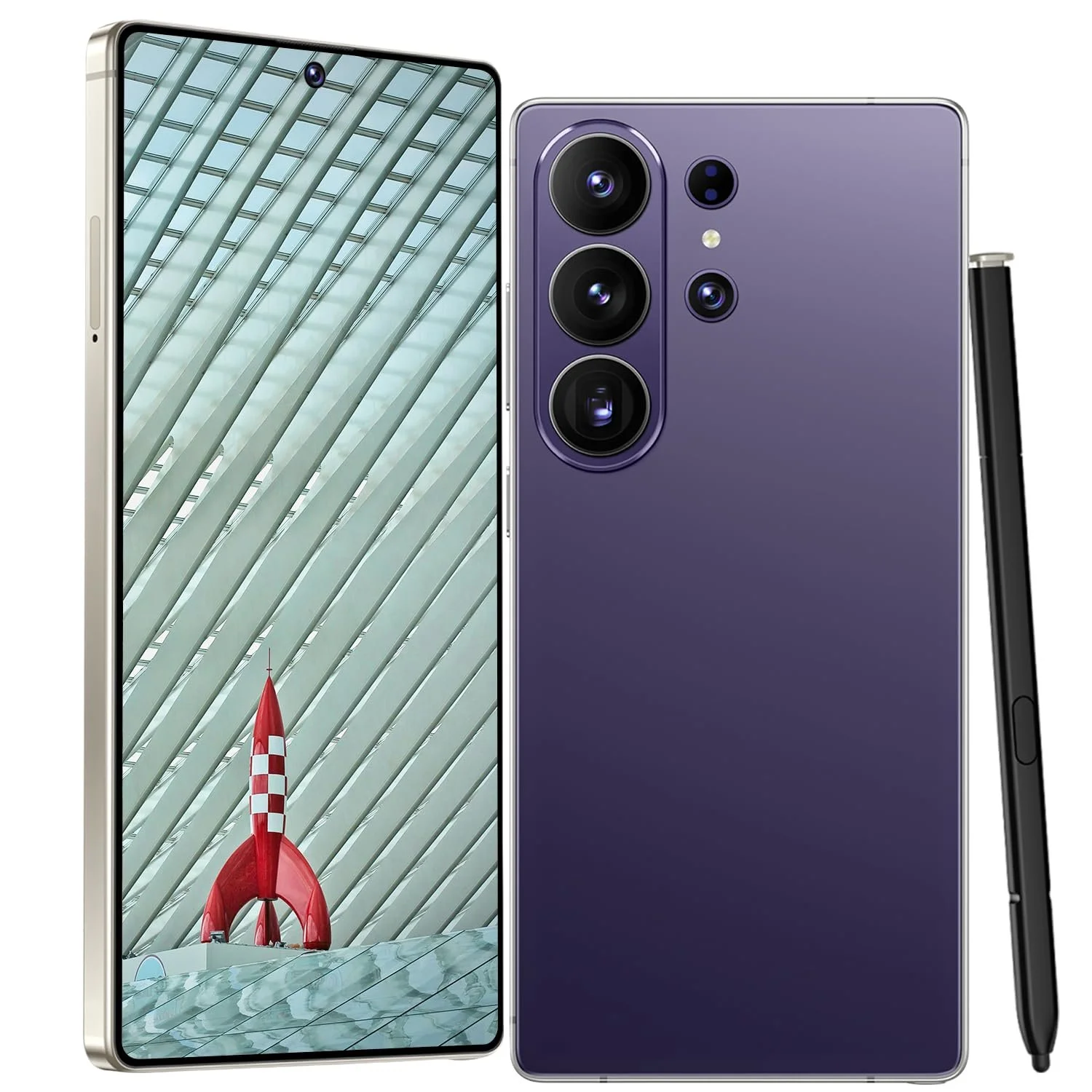 Смартфон 12+256ГБ 4G Android 14 6.9" HD 13+48МП Dual-SIM Face ID OTG, фото №1