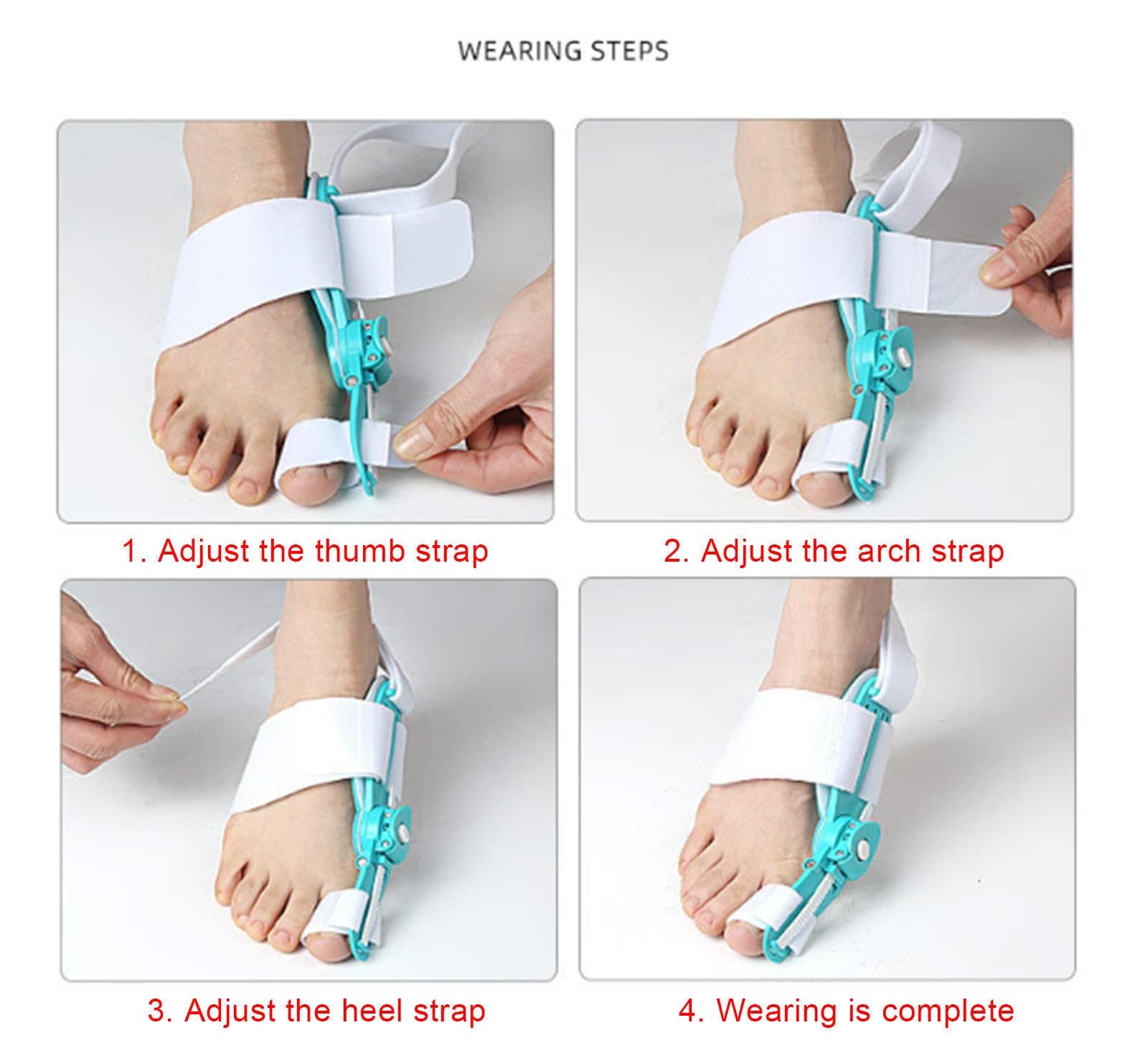 Коректор Videcor Hallux-Valgus-Bunion для жінок та чоловіків, ортопедична шина для полегшення болю, фото №3