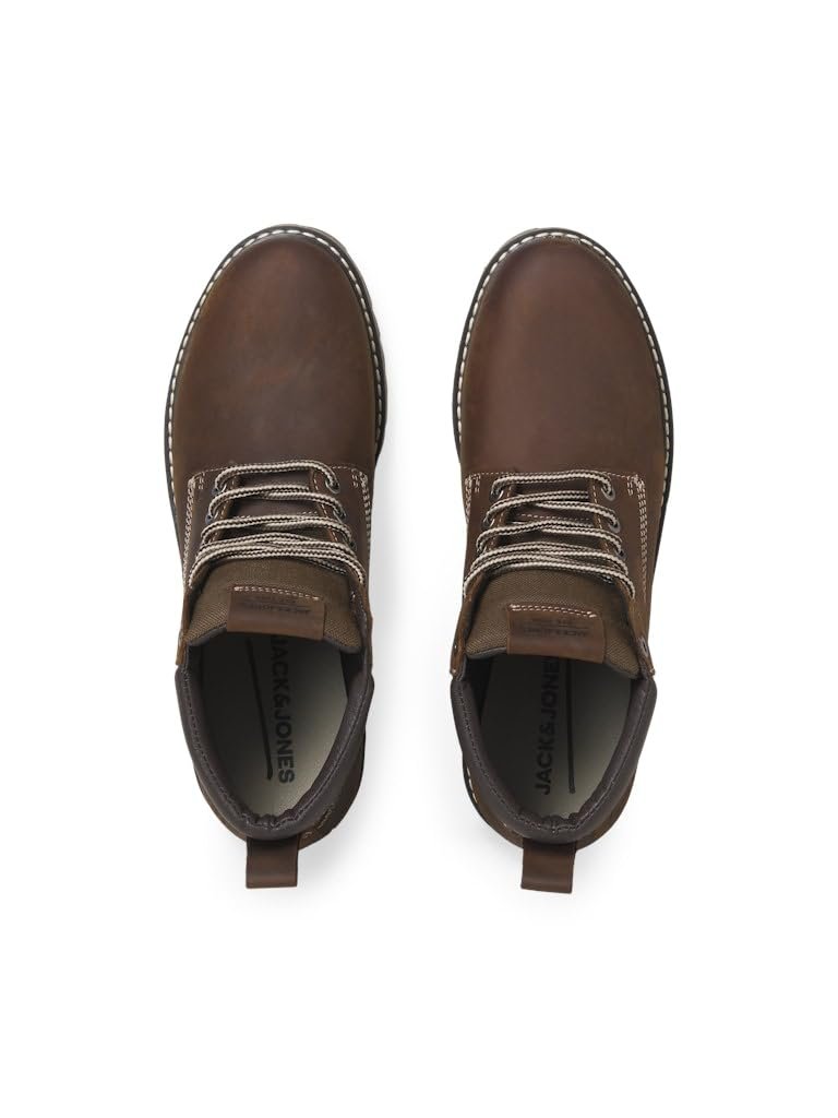 Мужские ботинки JACK & JONES Jfwqueensway Leather Boot Sn Lace-Up, фото №2