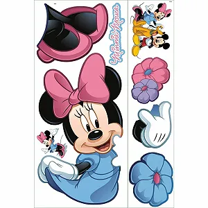 Наклейка на стіну RoomMates Disney Mickeys Clubhouse Minnie Mouse Гігантська synthetic.ua - Фото 1