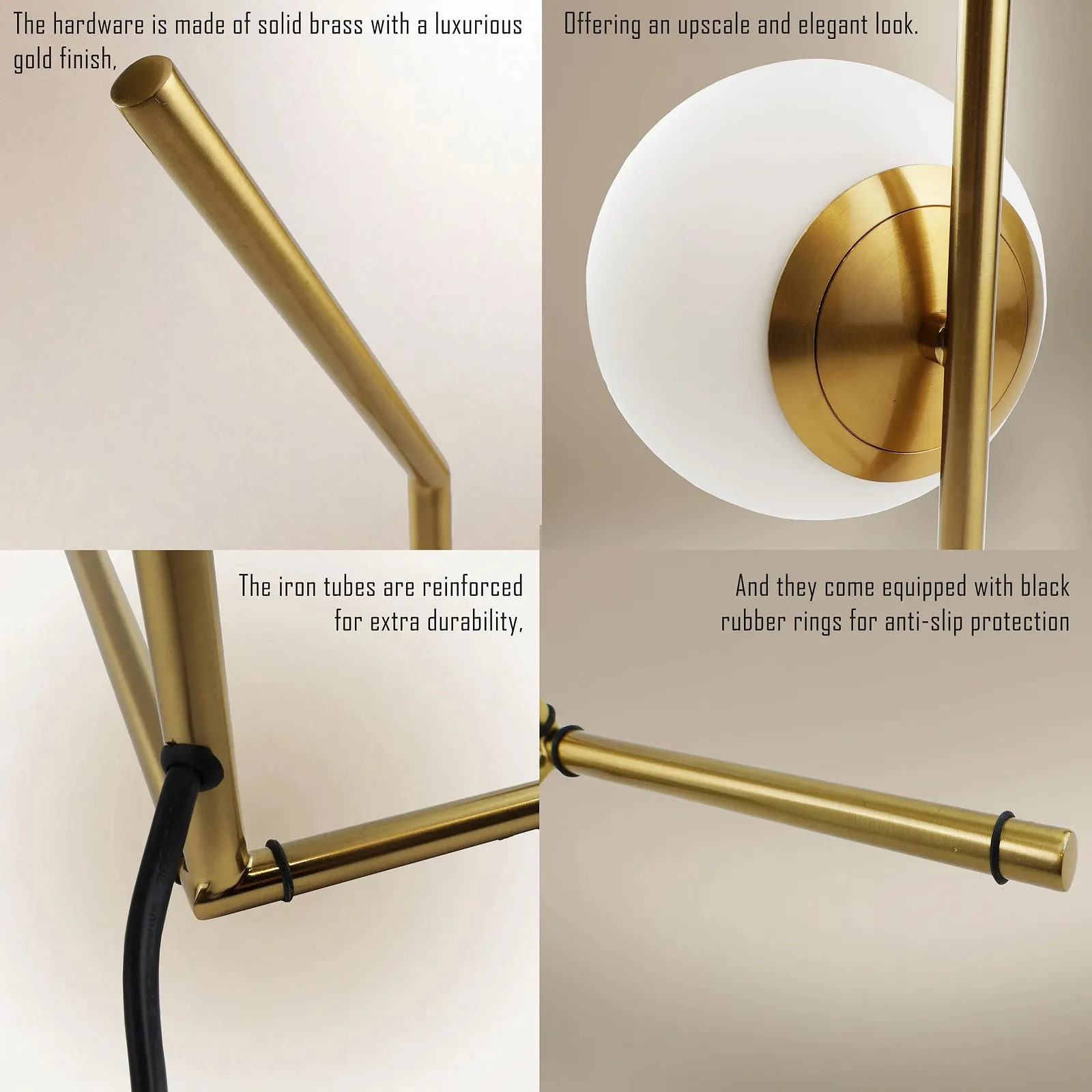 Настільна лампа Alpinaluz Minimalist 38 см Золотиста, фото №3