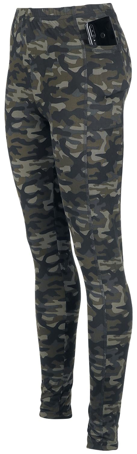 Леггинсы Rock Rebel Olive Camo с боковыми карманами, фото №4