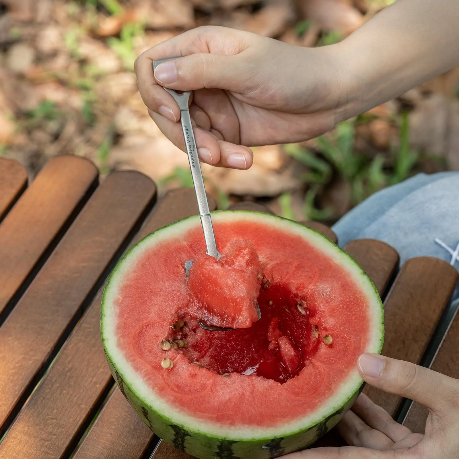 Ложка Demitasse Boundless Voyage Shovel Shape Espresso Mini для кави, 15,5 см, титанова, фото №4