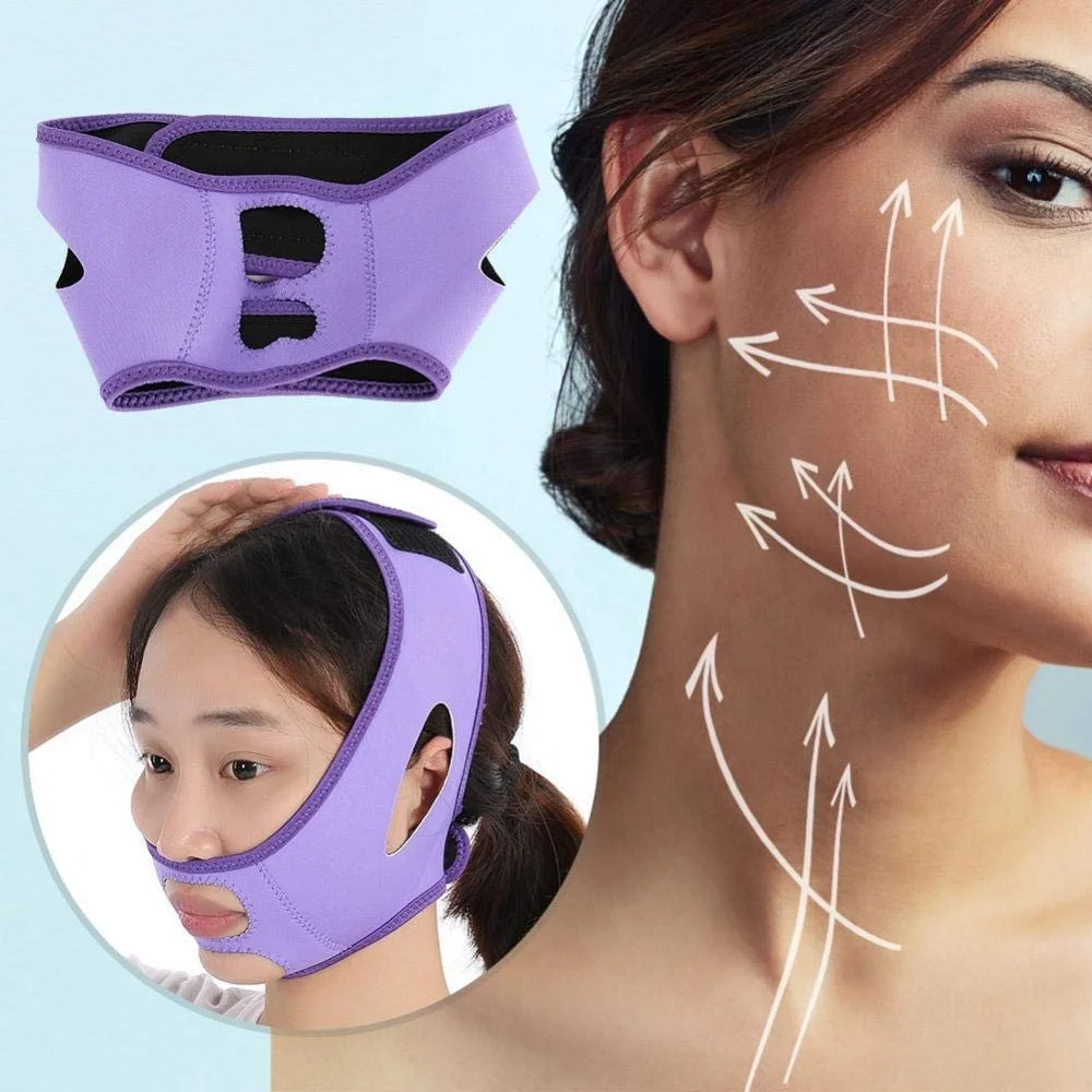 Маска для схуднення обличчя Фіолетовий, фото №5