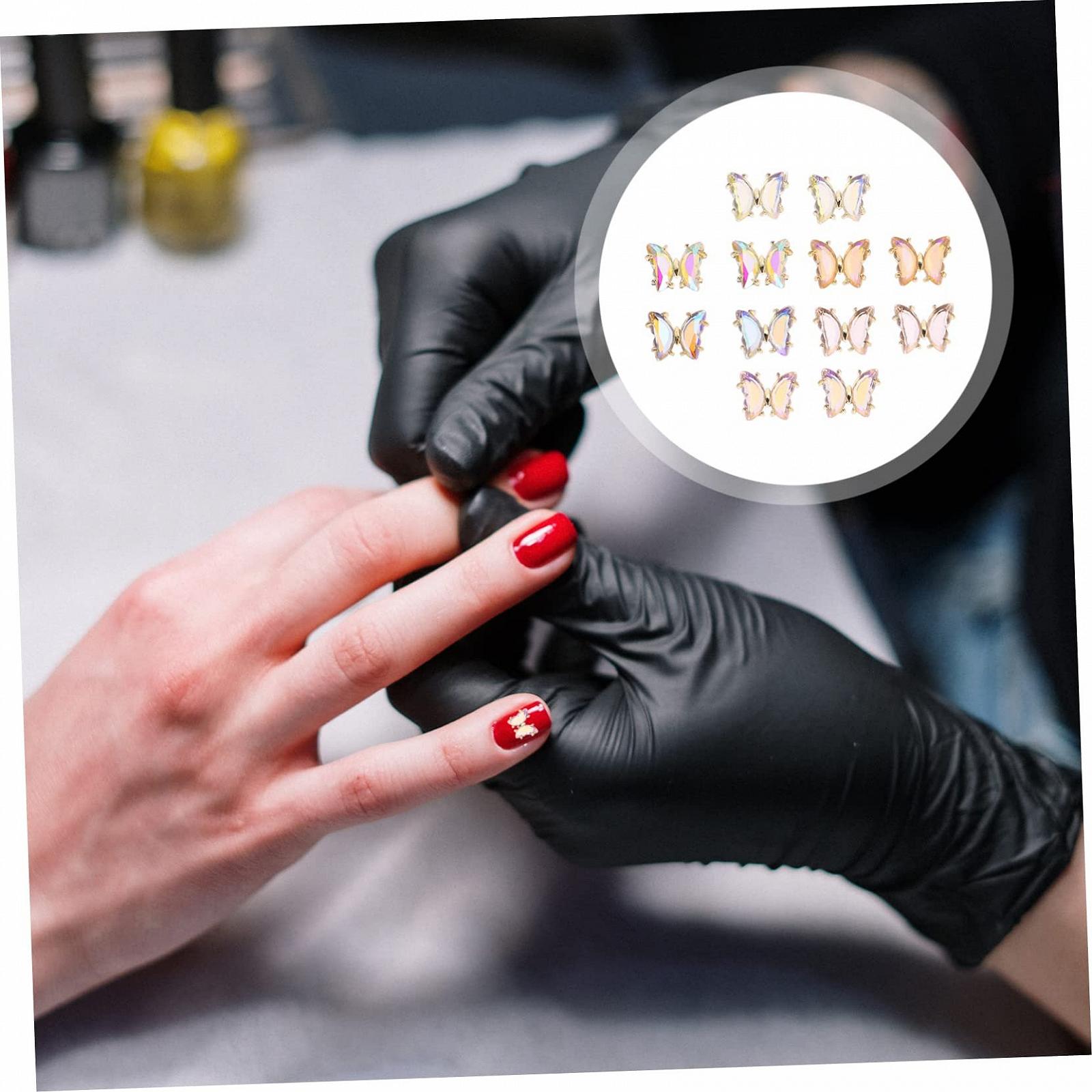 Украшения для ногтей Бабочки Mikinona 12 шт., фото №9