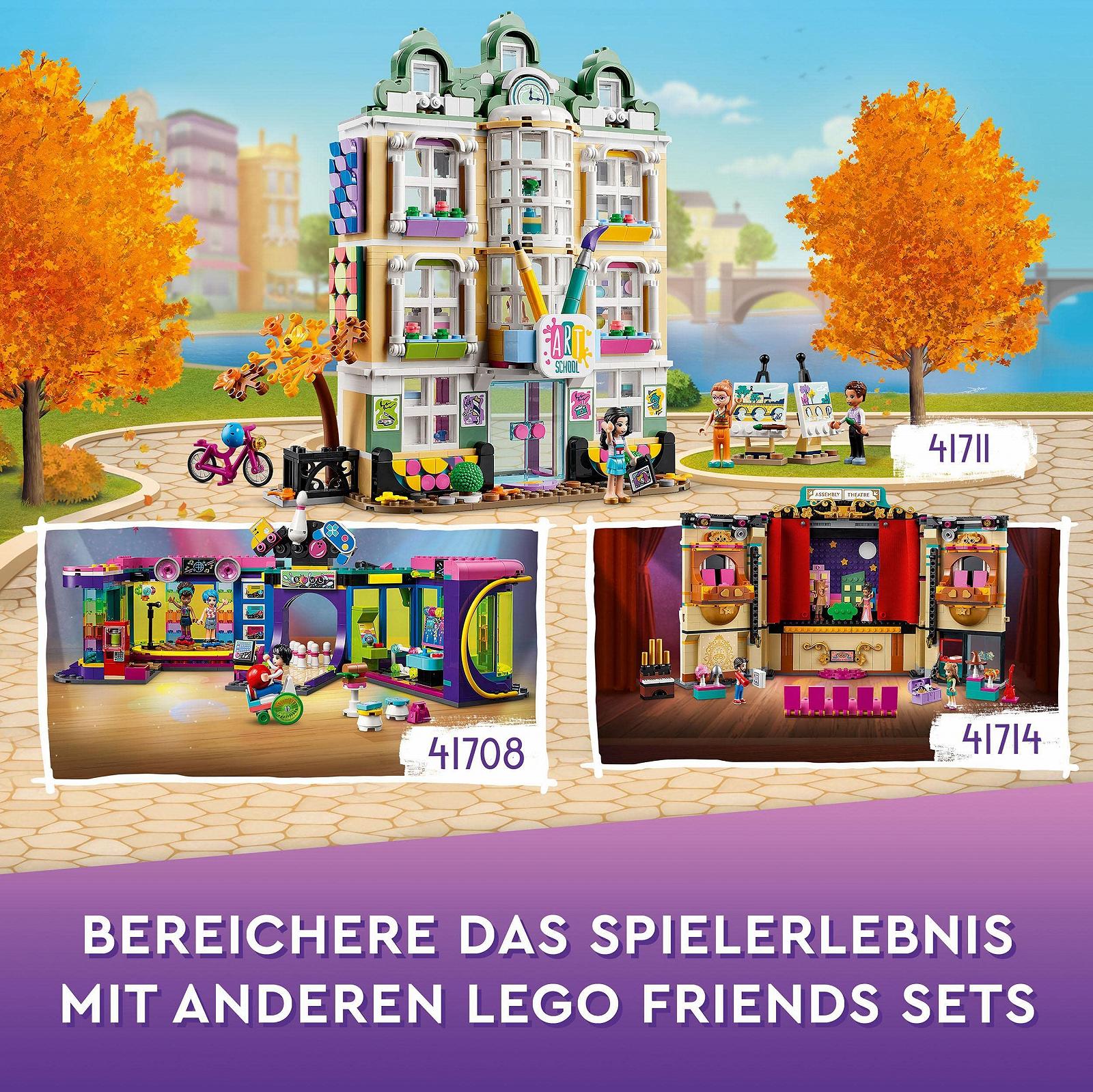Конструктор LEGO 41708 Friends Rollschuhdisco с Аркадой и Боулингом в комплекте с 3 Мини-Куклами Андреа, Эвелин и Джексон для детей от 7 лет, фото №8