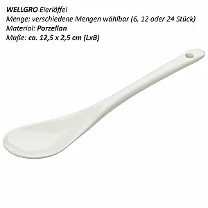 Ложка WELLGRO Фарфоровая Разноцветная, набор 6 штук synthetic.ua - Фото 1