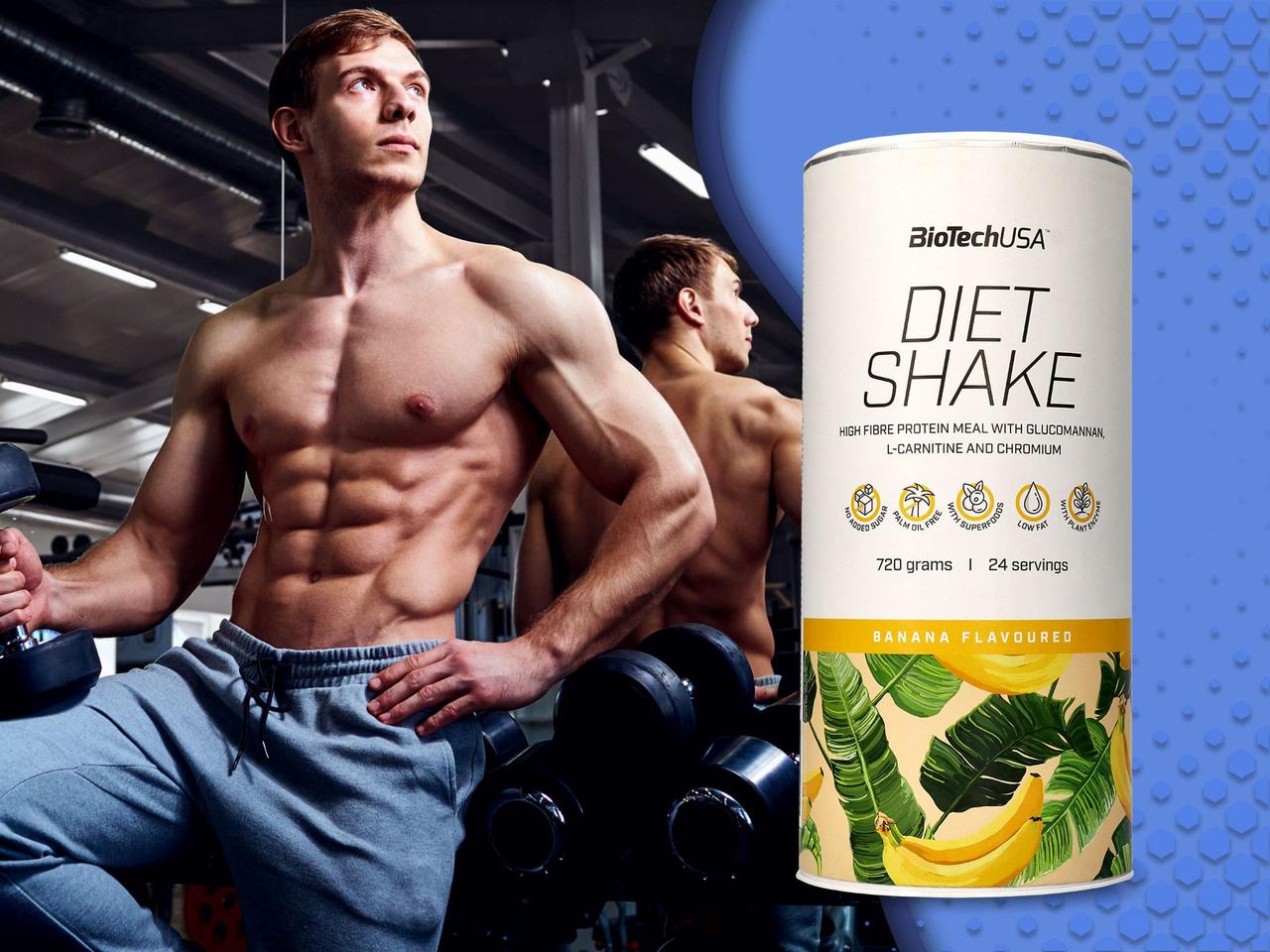 Протеин BioTech Diet Shake 720 g Banana, фото №3 Протеин BioTech Diet Shake 720 g Banana, фото №3