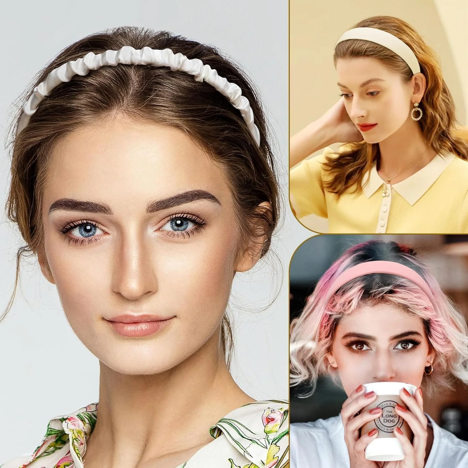 Набір жіночих обручів на голову 7 шт, фото №5