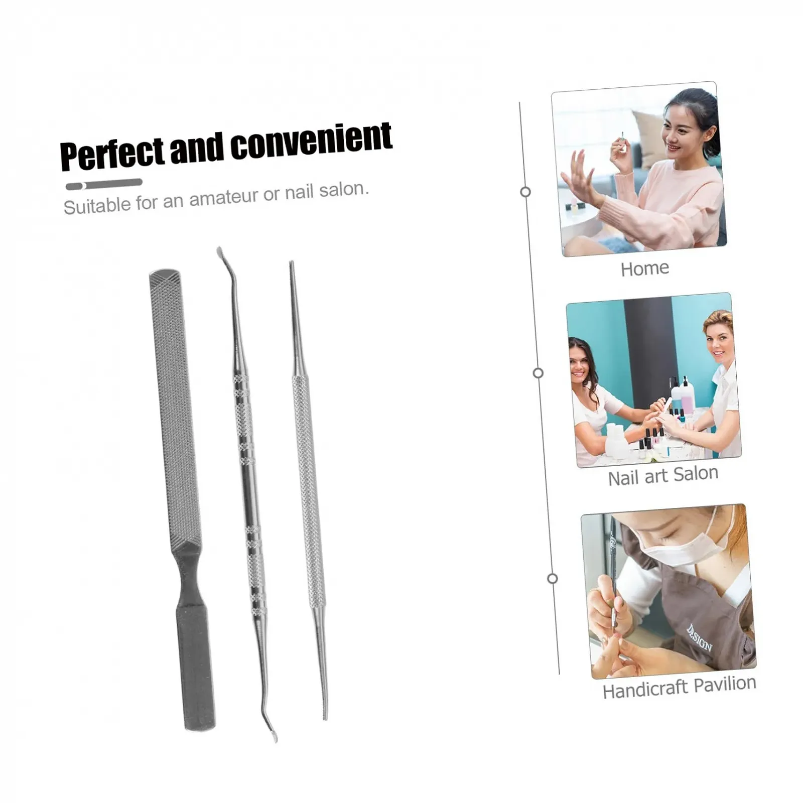 Набор для маникюра и педикюра WRITWAA из нержавеющей стали, фото №8