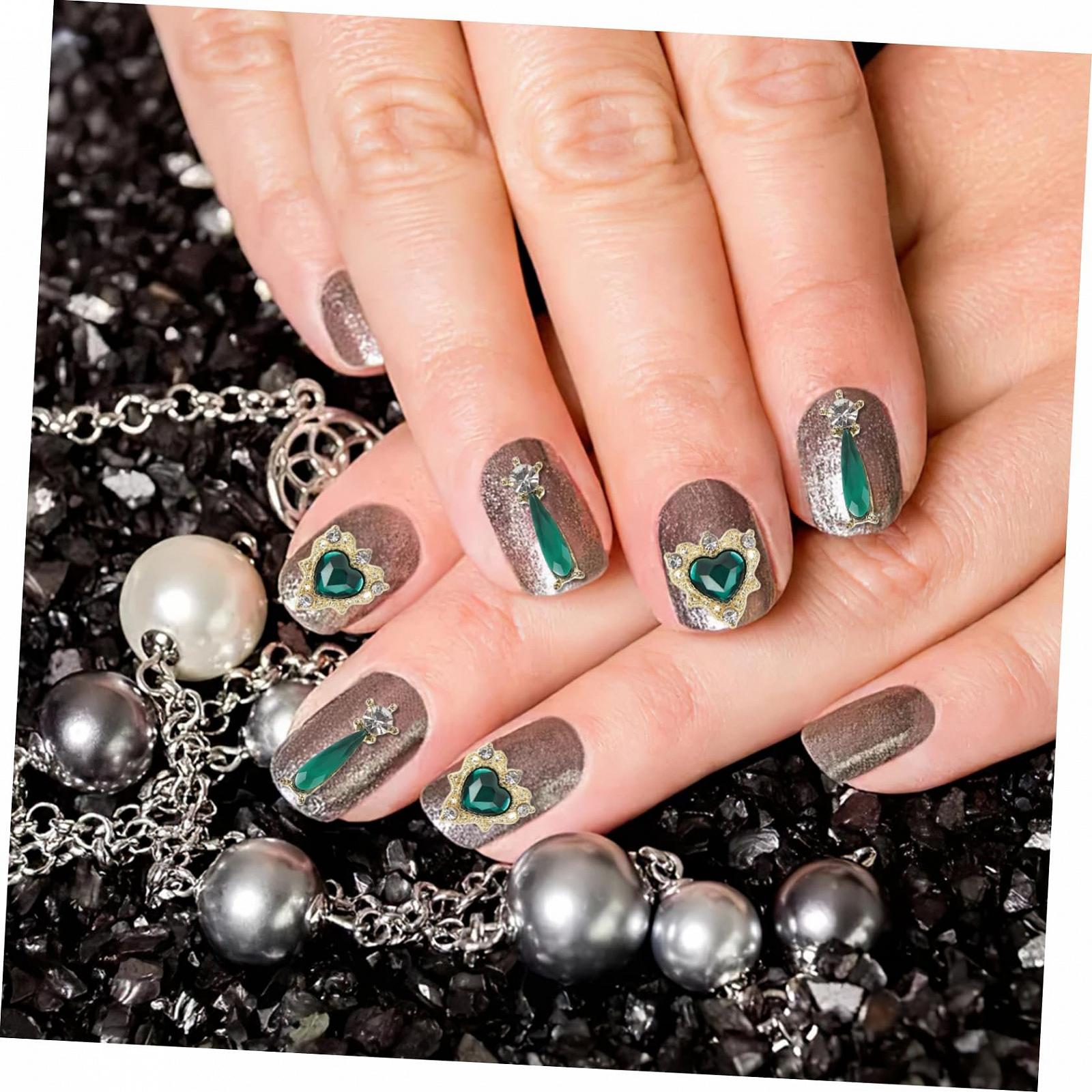 Кажан WOONEKY Металеві дорогоцінні камені для манікюру, фото №3