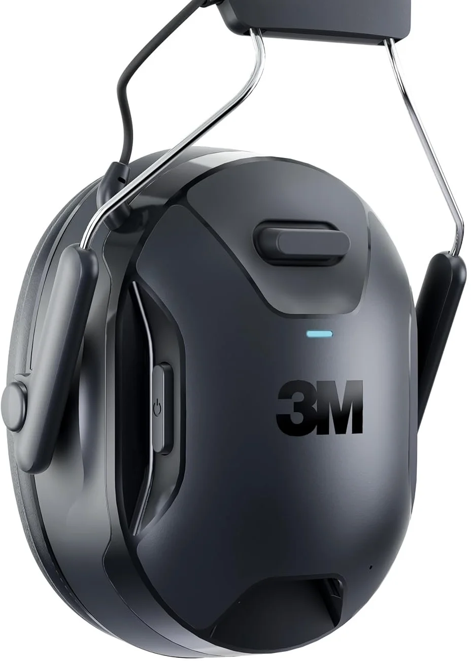 Беспроводные наушники 3M WorkTunes Connect & Solar / Bluetooth 5.2 / USB Type-C / Пассивное шумоподавление 33 дБ / Влагозащита / До 40 часов работы / Черные (90573E-1), фото №3