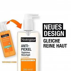Гель для ежедневного умывания Neutrogena Anti-Pimple / С 2% салициловой кислотой (BHA) / 3 x 200 мл цена на synthetic.ua - Фото 1 Гель для ежедневного умывания Neutrogena Anti-Pimple / С 2% салициловой кислотой (BHA) / 3 x 200 мл synthetic.ua - Фото 1