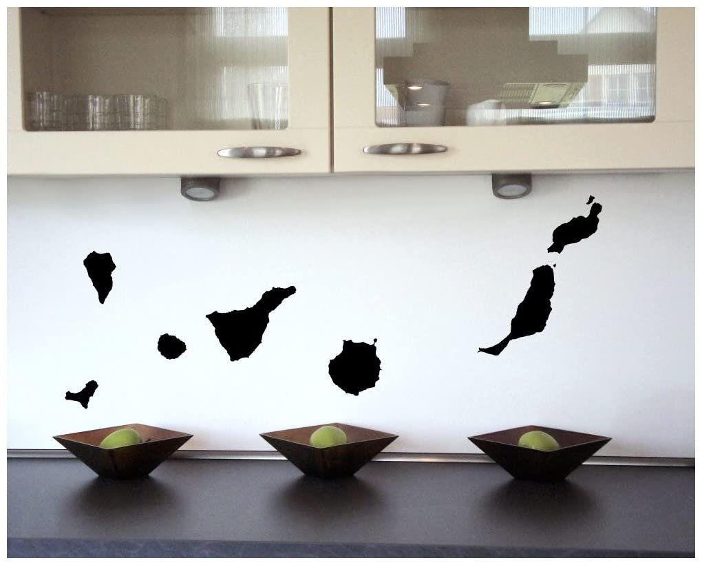 Наклейка настінна Samunshi Canary Islands 50 x 24 см Чорний, фото №2 Наклейка настінна Samunshi Canary Islands 50 x 24 см Чорний, фото №2