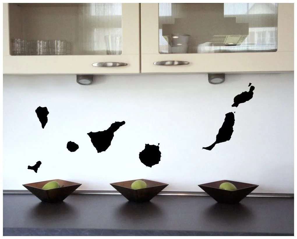 Наклейка настенная Samunshi Canary Islands 50 x 24 см Черный, фото №2