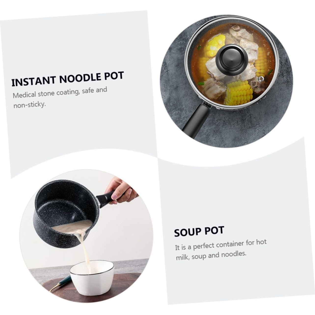 Ковш для молока С ручкой нержавеющая сталь термостойкий, фото №8