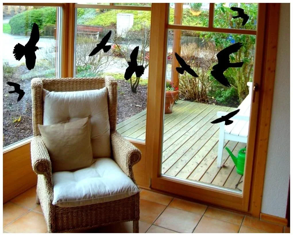 Наклейка на стену Samunshi Falcon Set 67 x 45 см черная, фото №2