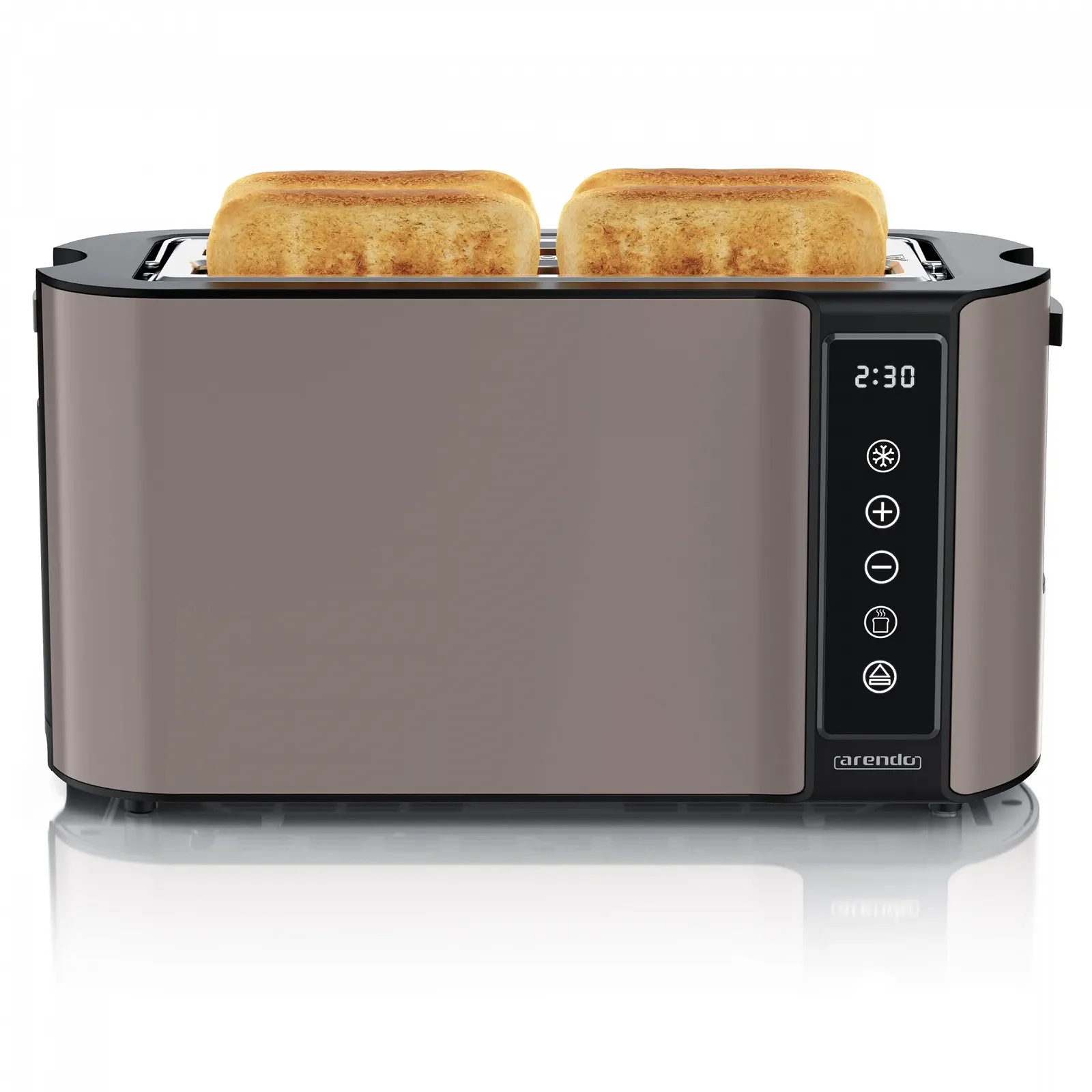 Тостер Arendo FRUKOST TOUCH 4 скибочки, нержавіюча сталь, фото №1