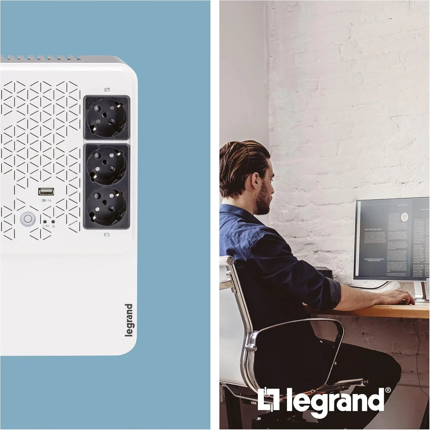 Источник бесперебойного питания Legrand Keor Multiplug 800 ВА / 480 Вт / 6 выходов на 230 В / зарядное устройство USB / Белый, фото №5
