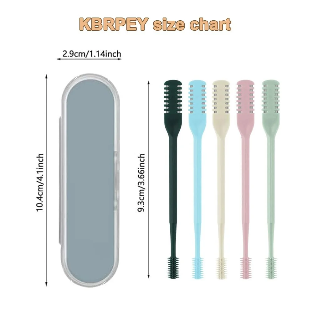 Ручний KBRPEY Удосконалений інструмент для видалення волосся з ніздрів Подвійний інструмент 360° Поворотний, фото №2