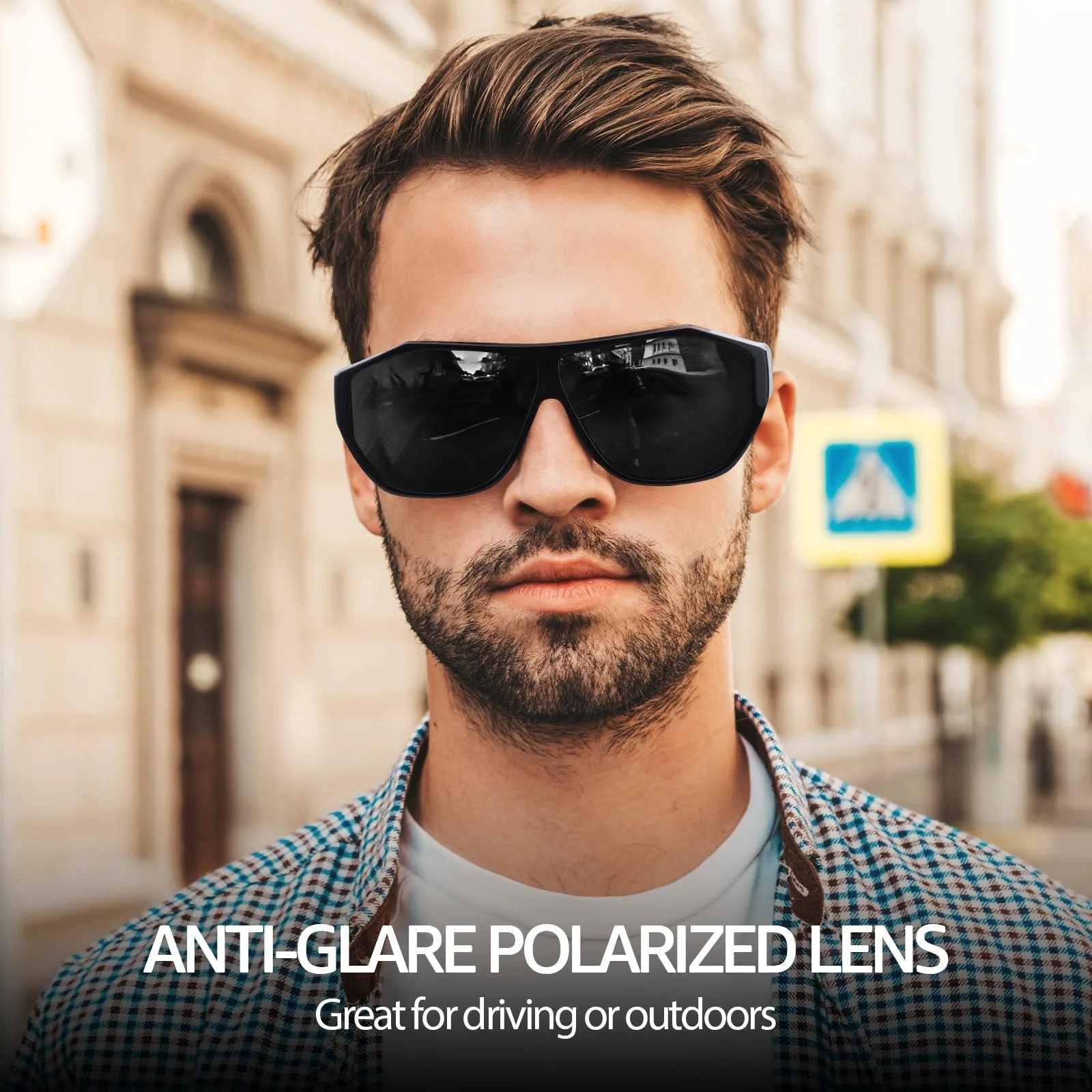 Сонцезахисні окуляри SIPHEW Polarized Fit Over для чоловіків і жінок, великі з захистом UV400, фото №2