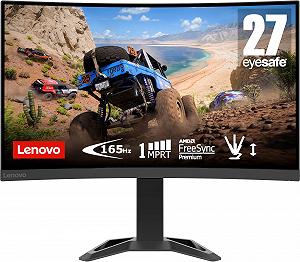 Монитор Lenovo G27c-30 27 дюймов Full HD Gaming Curved 1920 x 1080 165Hz 350 нит 1мс HDMI DisplayPort AMD FreeSync Premium черный - Фото 1
