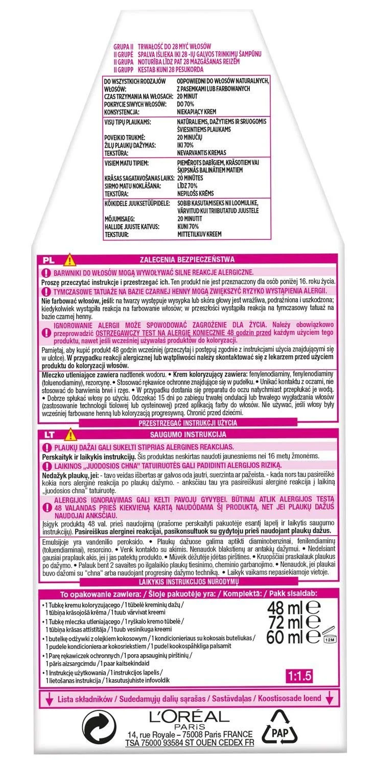 Фарба для волосся L'Oréal Paris Casting Crème Gloss 210 - Navy Blue Black, фото №2 Фарба для волосся L'Oréal Paris Casting Crème Gloss 210 - Navy Blue Black, фото №2