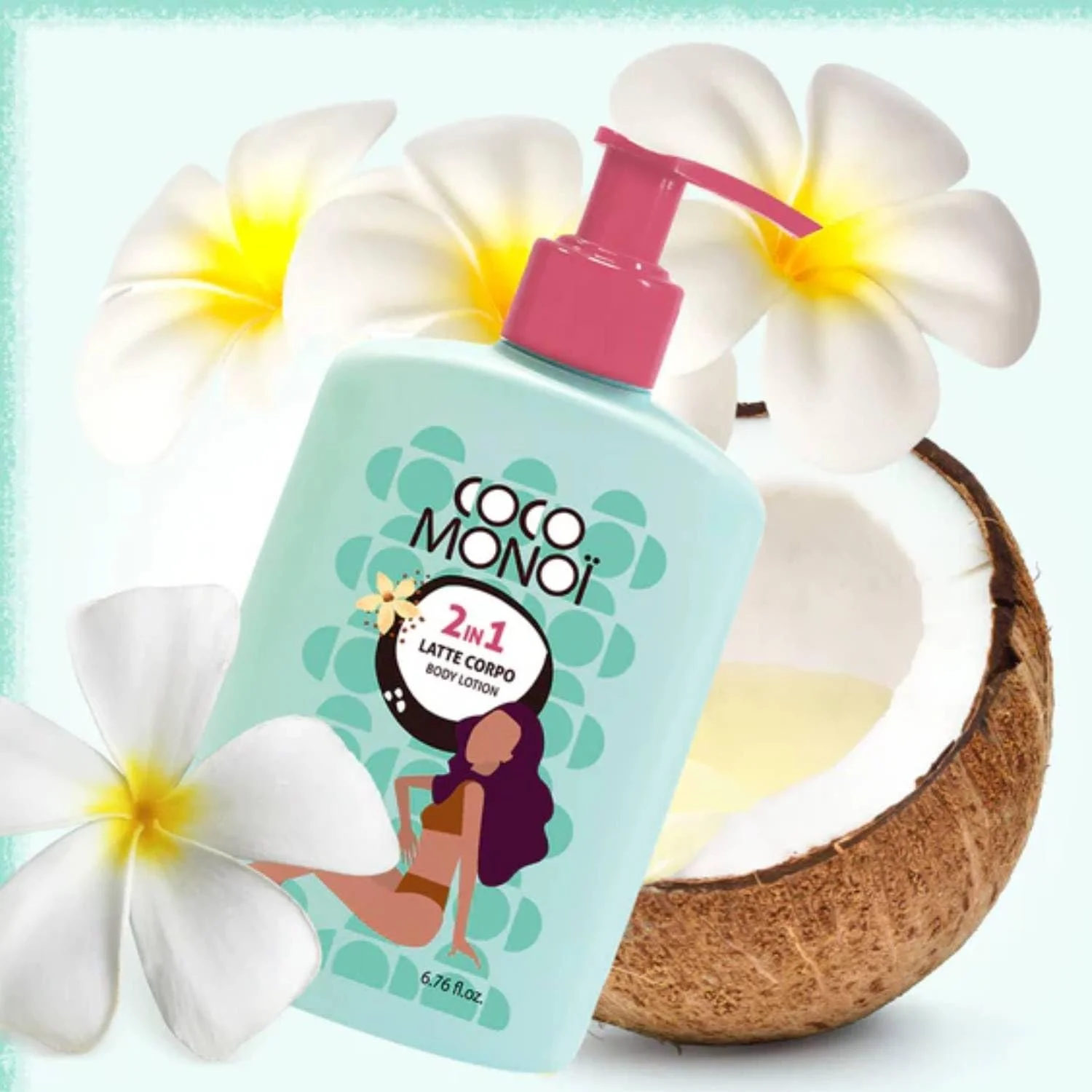 Молочко для тіла Зволожуюче та Освітлююче 2-в-1 Аромат кокосу та квітів тіаре, для жінок, 200 мл (1 шт), фото №3