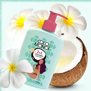 Молочко для тела Увлажняющее и осветляющее 2 в 1 - Кокос и Цветок Тиаре Аромат, Мягкая и Сияющая Кожа, Женщины 200 мл synthetic.ua - Фото 1