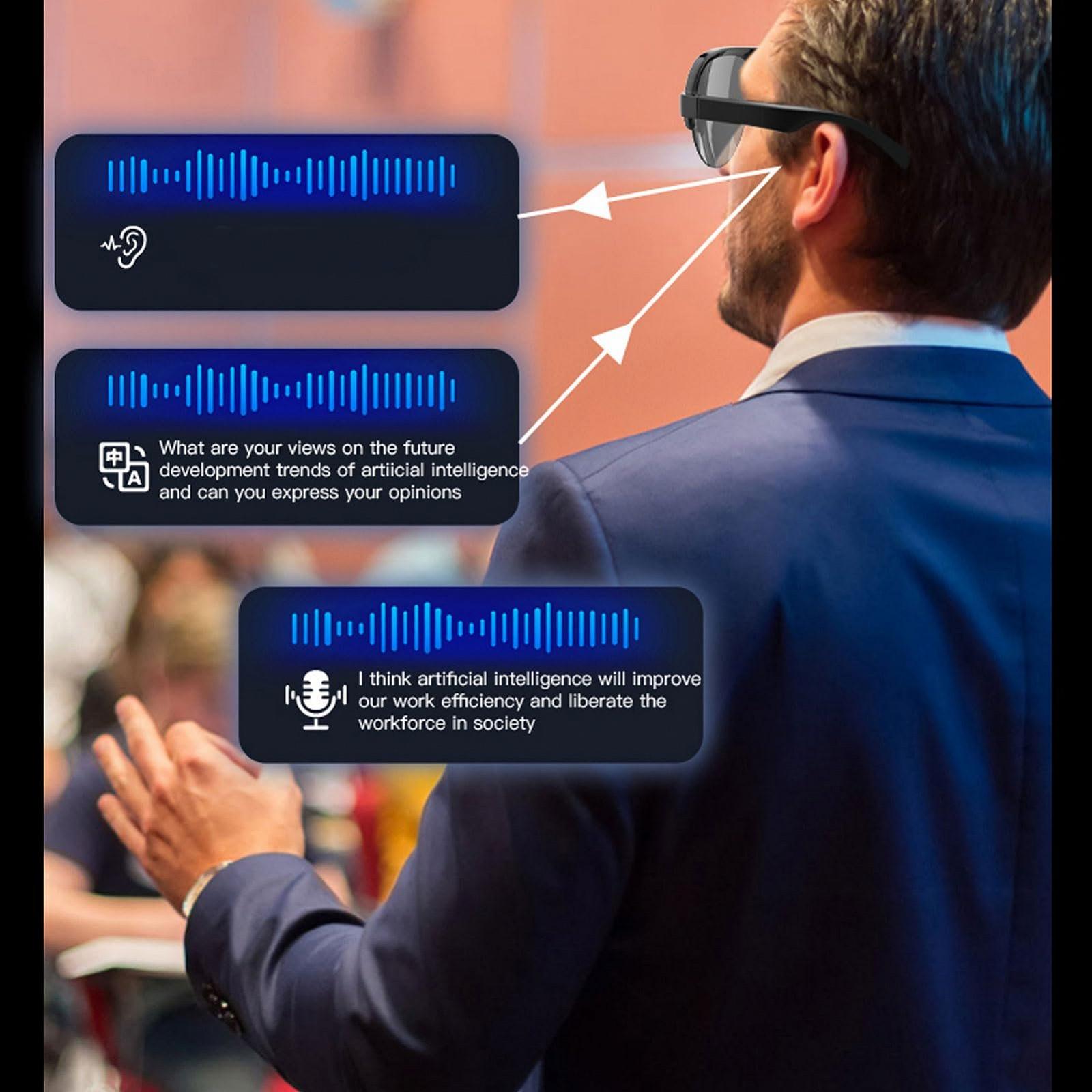 Розумні окуляри для перекладу AI Bluetooth 5.4 Аудіо сонцезахисні окуляри 144 мови, фото №7 Розумні окуляри для перекладу AI Bluetooth 5.4 Аудіо сонцезахисні окуляри 144 мови, фото №7