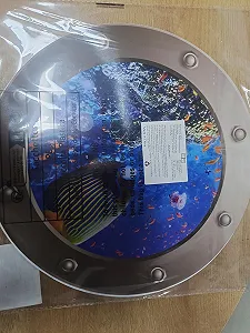 Наклейки на стіну 3D Underwater World Porthole 4 шт Золотистий + сріблястий synthetic.ua - Фото 1