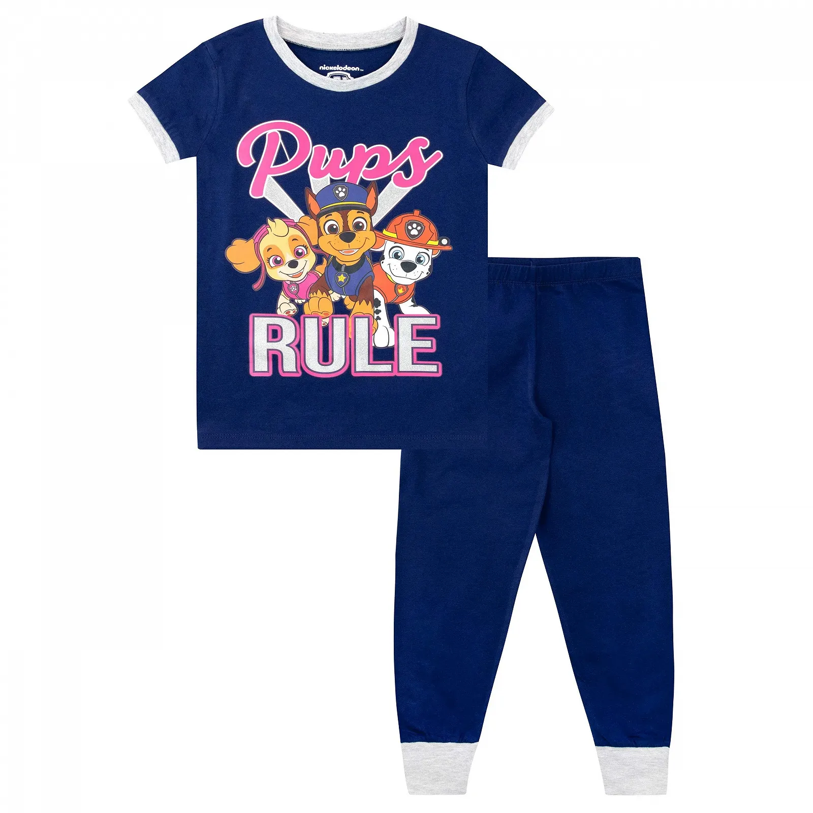 Пижама PAW PATROL Для девочек, 2 шт, Slim Fit, фото №2 Пижама PAW PATROL Для девочек, 2 шт, Slim Fit, фото №2