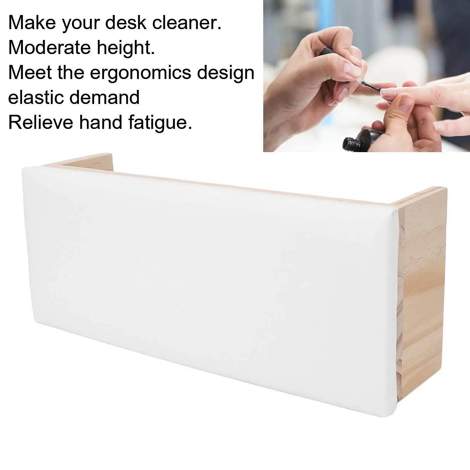 Підставка для рук манікюрна, шкіряна, фото №4