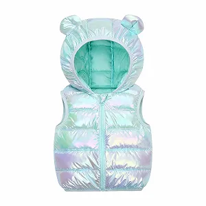 Дитячий пуховий жилет NZYIHAO зимовий з капюшоном для хлопчиків і дівчаток - Фото 1