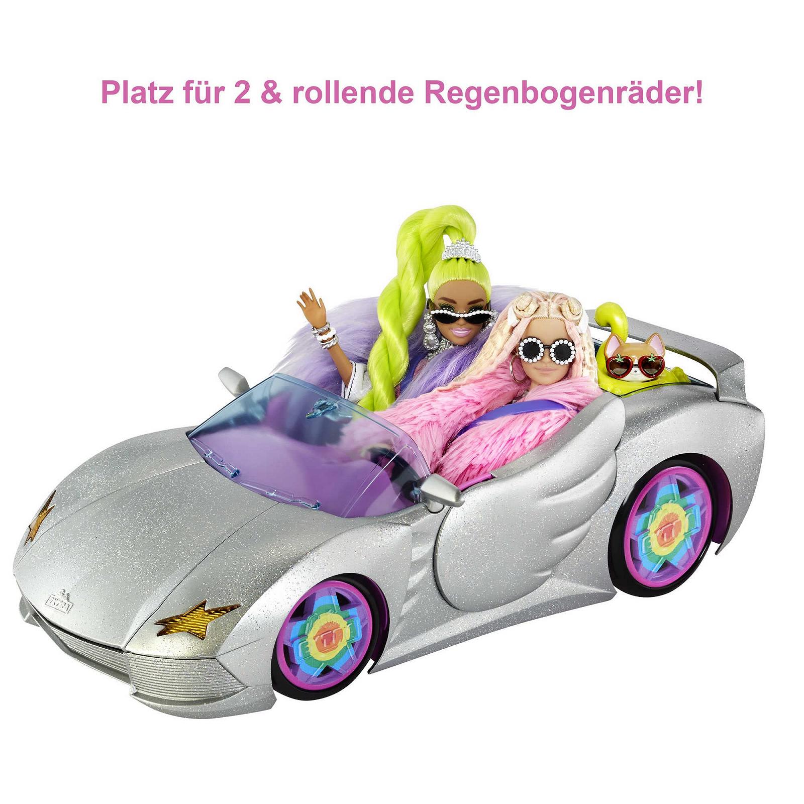Автомобиль Barbie Extra HDJ47 Конвертируемый серебристый, фото №3