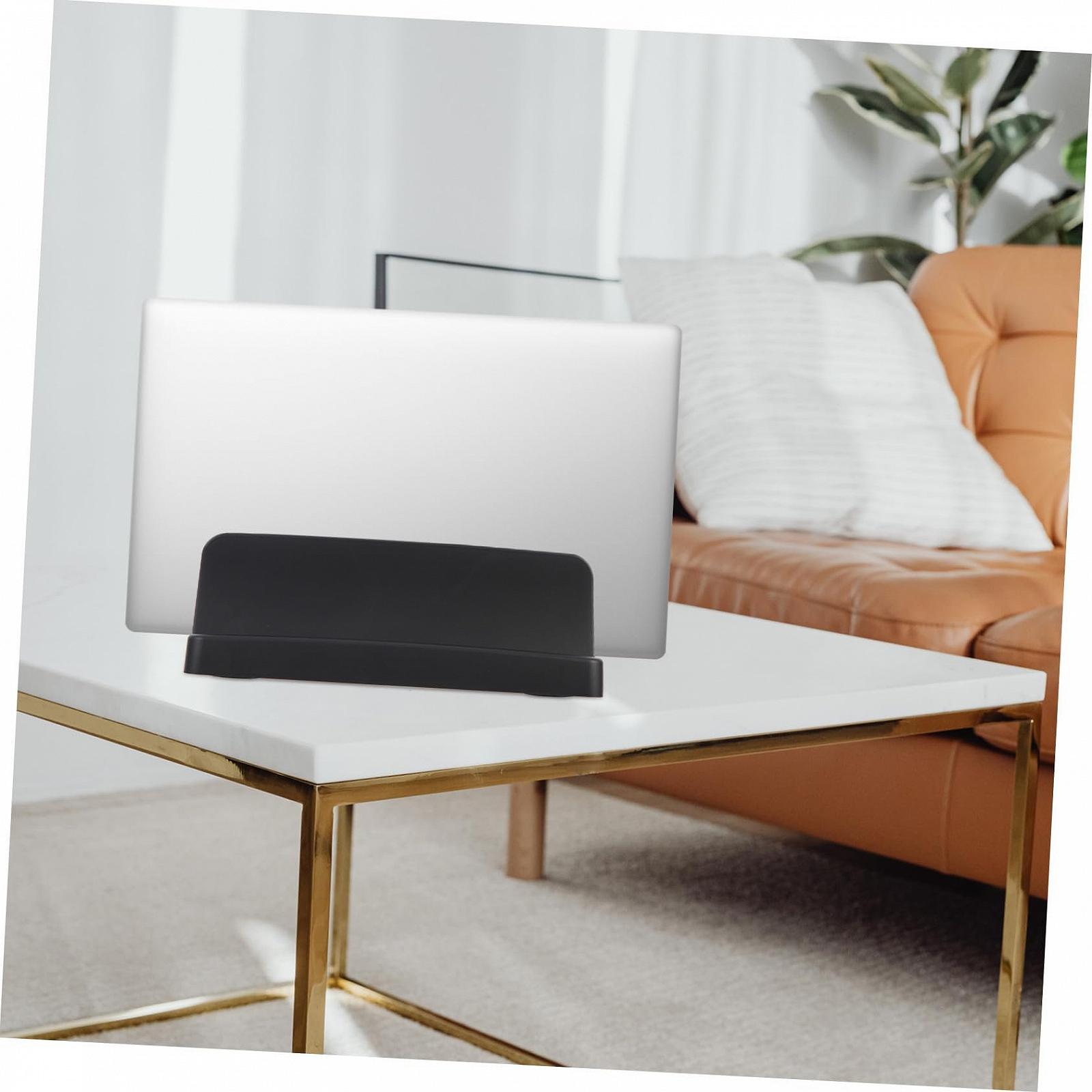 Подставка вертикальная Gatuida для ноутбука, пластиковая, прочная конструкция с широким основанием, для экономии места, совместима с большинством ноутбуков для офиса и организации рабочего стола, фото №8 Подставка вертикальная Gatuida для ноутбука, пластиковая, прочная конструкция с широким основанием, для экономии места, совместима с большинством ноутбуков для офиса и организации рабочего стола, фото №8