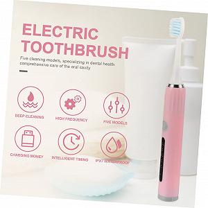 Електрична зубна щітка Gatuida для дорослих та дітей 5 насадок ABS synthetic.ua - Фото 1