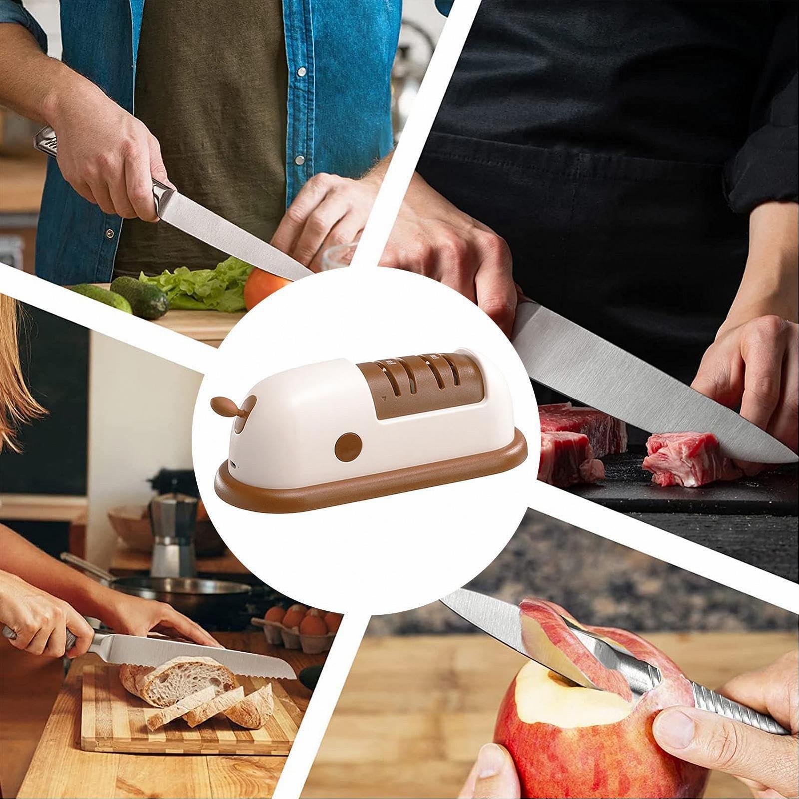 Ножеточка для ножей и ножниц аккумуляторная с вакуумной присоской беспроводная, фото №4 Ножеточка для ножей и ножниц аккумуляторная с вакуумной присоской беспроводная, фото №4