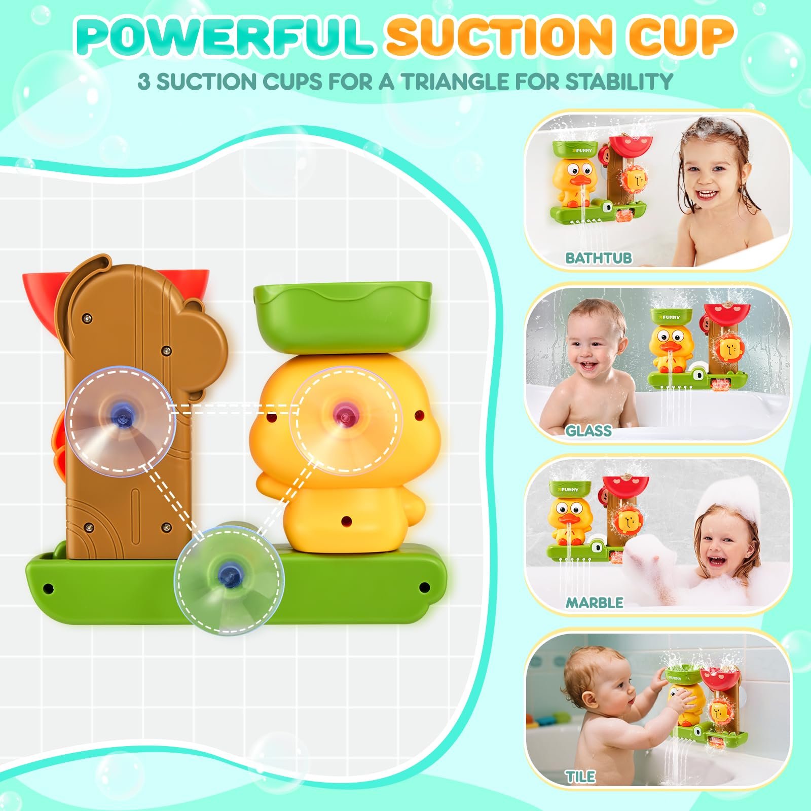 Игрушка для ванны Утка Лев Крокодил Водяная игрушка, фото №4