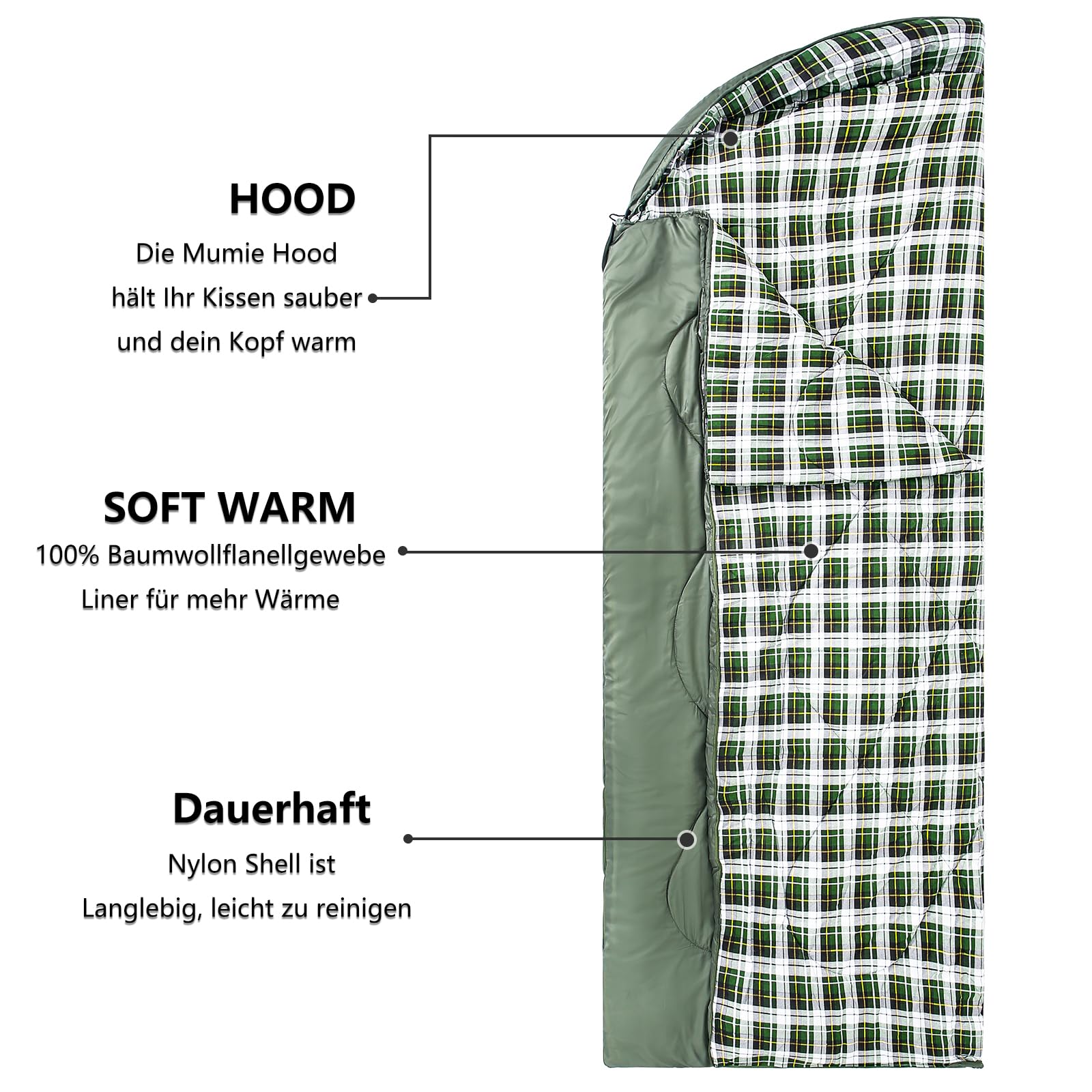 Спальний мішок Ultralight Double Sleeping Bag розмір упаковки для кемпінгу трекінгу і хайкінгу 2~3 сезони з компресійним мішком, фото №4 Спальний мішок Ultralight Double Sleeping Bag розмір упаковки для кемпінгу трекінгу і хайкінгу 2~3 сезони з компресійним мішком, фото №4