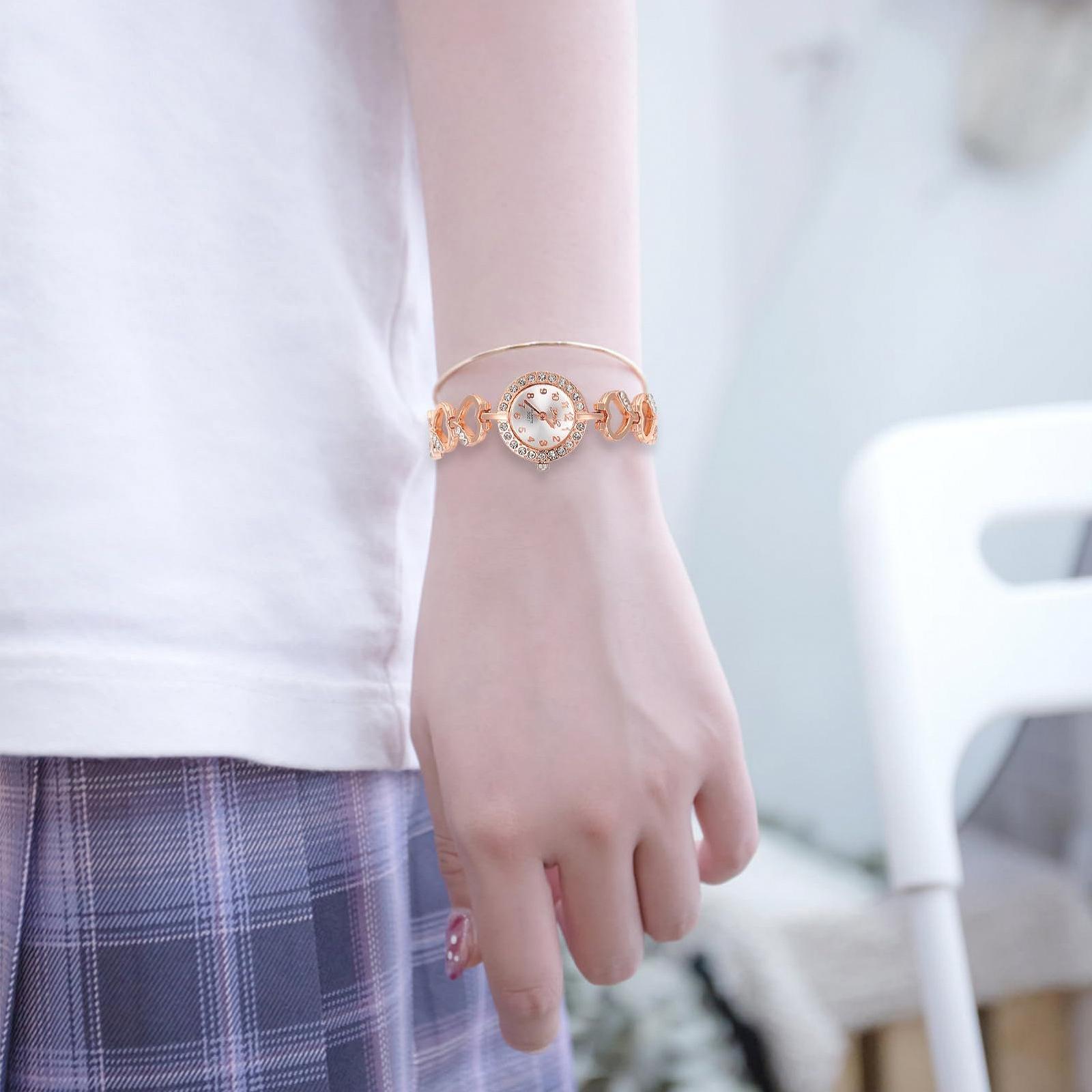 Годинник LIFKOME Цифровий годинник Браслети з рожевого кварцу, фото №4