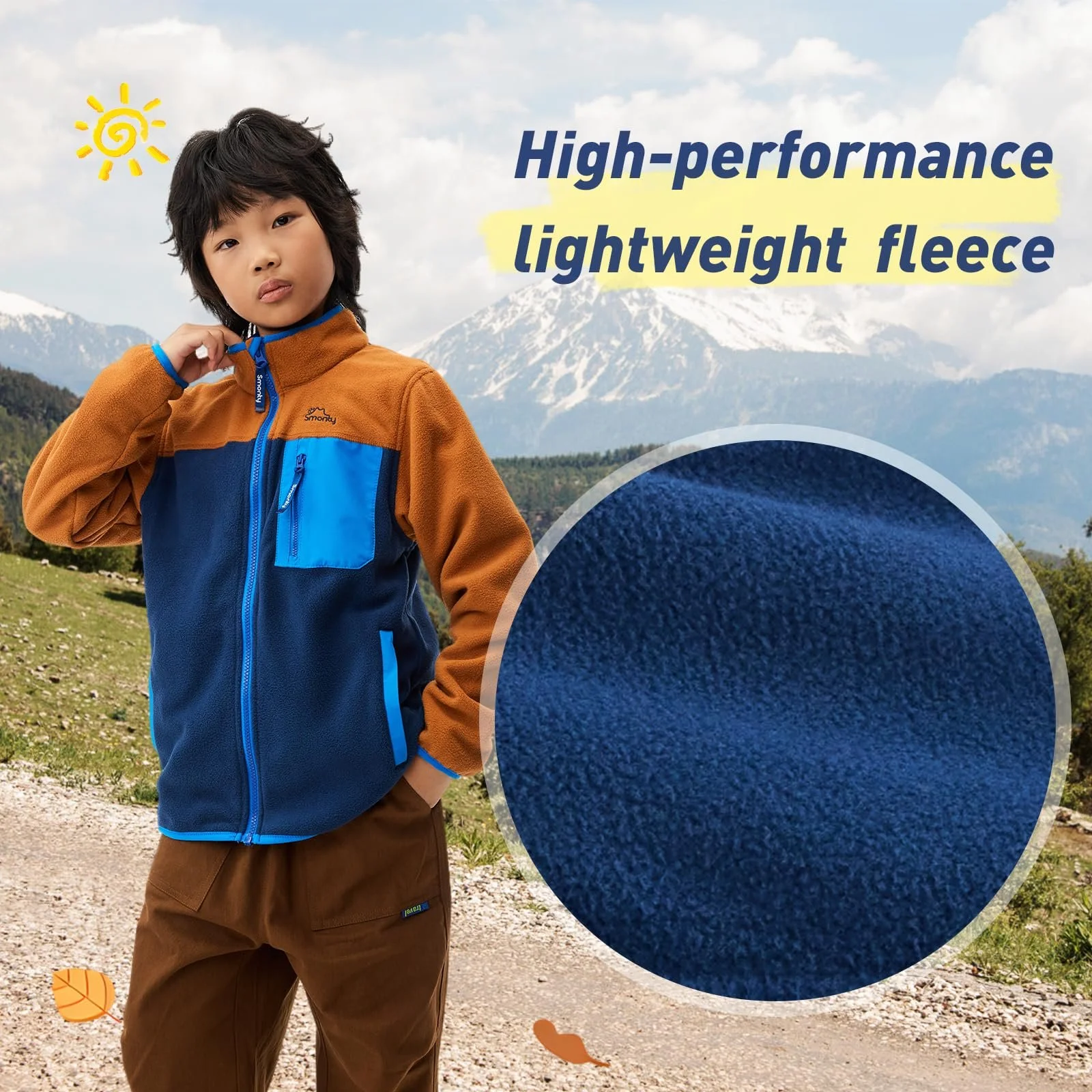 Флісова куртка SMONTY для дітей на блискавці для хлопчиків, фото №3 Флісова куртка SMONTY для дітей на блискавці для хлопчиків, фото №3